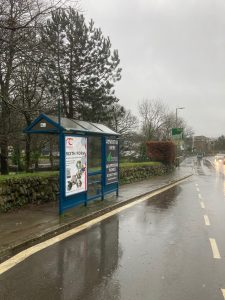 Tavistock Advertising Shelter 1 Panel 1 Plymouth Road adjacent Pixon Lane opposite School