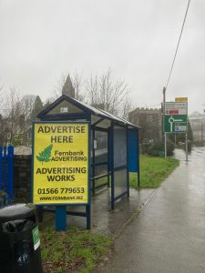 Tavistock Advertising Shelter 4 Panel 3 Plymouth Road adjacent school