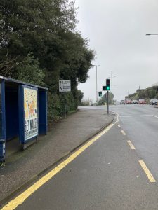 Teignmouth Advertising Shelter 11 Panel 1 Bishop Steignton Road opposite Mill Lane