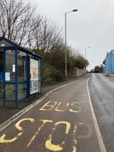 Teignmouth Advertising Shelter 21 Panel 1 Bishop Steignton Road adjacent Broadmeadow Industrial Estate