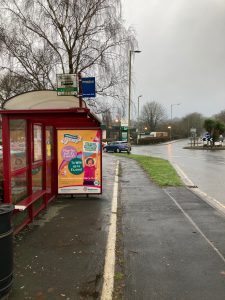 Tiverton Advertising Shelter 11 Panel 3 Kennedy Way outside Morrisons