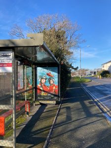 Torpoint Advertising Shelter 36 Panel 3 Trevol Road adjacent HMS Raleigh opposite Pentorr Health