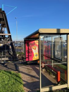 Torpoint Advertising Shelter 7 Panel 3 Tamar Street opposite Ferry Ramp