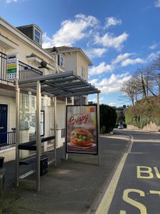 Torquay Adverising Shelter 1 Panel 3 Babbacombe Road opposite 497