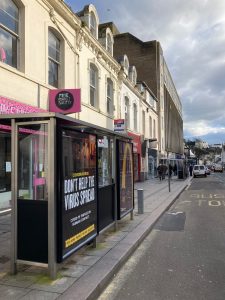 Torquay Advertising Shelter 15 Panel 1 Union Street adjacent 101 opposite Mcdonald's