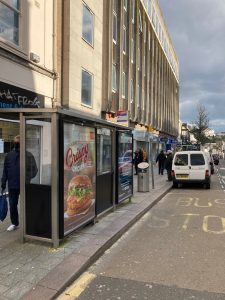 Torquay Advertising Shelter 16 Panel 1 Union Street adjacent 93 opposite Natwest