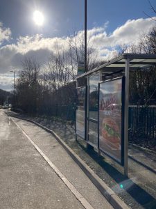 Torquay Advertising Shelter 20 Panel 2 Newton Road opposite Bookers