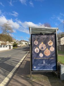 Torquay Advertising Shelter 27 Panel 4 Teignmouth Road opposite 222 adjacent St Cuthbert M.J School