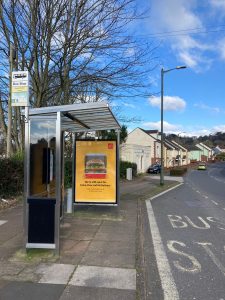 Torquay Advertising Shelter 28 Panel 3 Teignmouth Road adjacent Sweb opposite Easterfield Lane