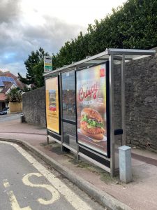 Torquay Advertising Shelter 32 Panel 2 Torbay Road adjacent Headland Road