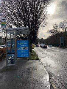 Torquay Advertising Shelter 45 Panel 3 Newton Road outside Bookers