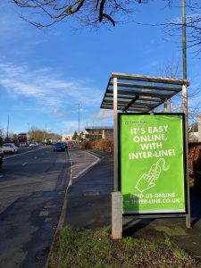 Torquay Advertising Shelter 45 Panel 4 Newton Road outside Bookers