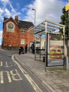 Torquay Advertising Shelter 51 Panel 4 Tor Hill Road opposite 16 adjacent Subway