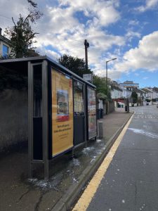 Torquay Advertising Shelter 56 Panel 1 Abbey Road opposite 10