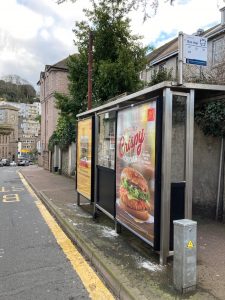 Torquay Advertising Shelter 56 Panel 2 Abbey Road opposite 10