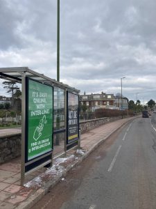 Torquay Advertising Shelter 58 Panel 1 Torbay Road adjacent Cockington Lane