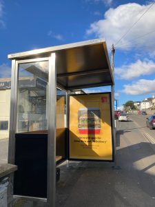 Torquay Advertising Shelter 61 Panel 3 Babbacombe Road adjacent 53 Tesco Express