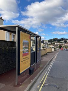 Torquay Advertising Shelter 706 Panel 1 Newton Road outside Healthcliff Hotel