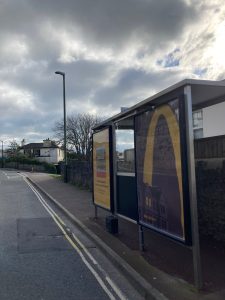 Torquay Advertising Shelter 706 Panel 2 Newton Road outside Healthcliff Hotel