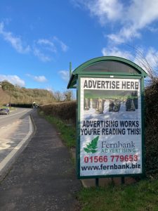 Torquay Advertising Shelter 708 Panel 4 Teignmouth Road opposite Moor Lane