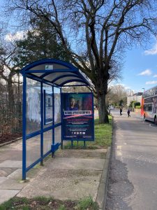 Torquay Advertising Shelter 713 Panel 3 Babbacombe Road outside St Mathias Church