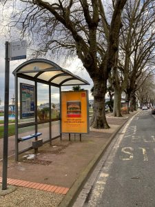 Torquay Advertising Shelter 716 Panel 3 Torbay Hotel 1 adjacent Princess Gardens