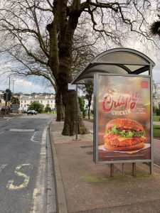 Torquay Advertising Shelter 716 Panel 4 Torbay Hotel 1 adjacent Princess Gardens