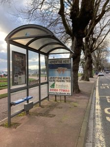 Torquay Advertising Shelter 717 Panel 3 Torbay Hotel 2 adjacent Princess Gardens