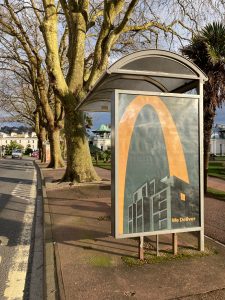 Torquay Advertising Shelter 717 Panel 4 Torbay Hotel 2 adjacent Princess Gardens