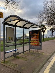 Torquay Advertising Shelter 718 Panel 3 Torbay Hotel 3 adjacent Princess Gardens