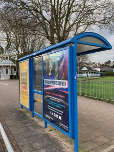 Torquay Advertising Shelter 719 Panel 2 Torbay Road adjacent Grand Hotel