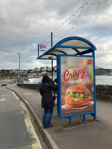 Torquay Advertising Shelter 720 Panel 4 Torbay Road opposite Grand Hotel