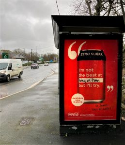 Truro Advertising Shelter 18 Panel 4 A390 Tresawls Road opposite ALDI