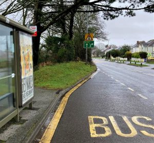 Truro Advertising Shelter 23 Panel 2 Tresawls Road adjacent Penwerris Road