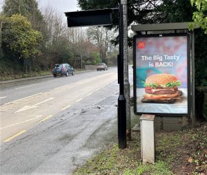 Truro Advertising Shelter 27 Panel 4 A390 Tregolls Road