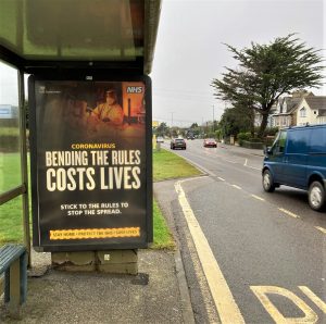 Truro Advertising Shelter 29 Panel 3 A390 Treyew Road adjacent Football Club