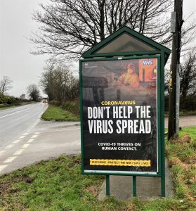 Truro Advertising Shelter 3 Panel 4 Newquay Road opposite Penmount