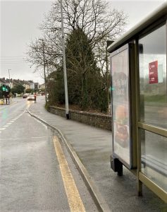 Truro Advertising Shelter 31 Panel 1 A390 Tresawls Road opposite Penn An Dre