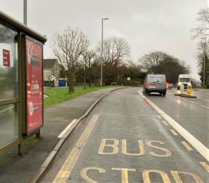 Truro Advertising Shelter 31 Panel 2 A390 Tresawls Road opposite Penn An Dre