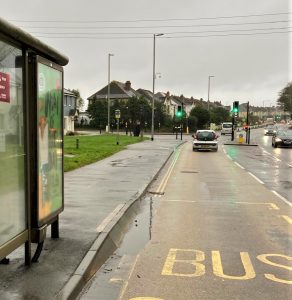 Truro Advertising Shelter 84 Panel 2 A390 Tresawls Road adjacent Penn An Dre