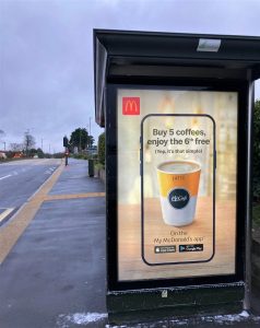 Truro Advertising Shelter 87 Panel 4 A390 Tresawls Road adjacent Retail Park