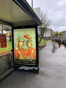 Truro Advertising Shelter 89 Panel 3 Hospital inbound Park and Ride