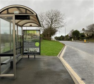 Truro Advertising Shelter 93 Panel 3 A390 Green Lane adjacent Copperfields