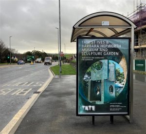 Truro Advertising Shelter 93 Panel 4 A390 Green Lane adjacent Copperfields