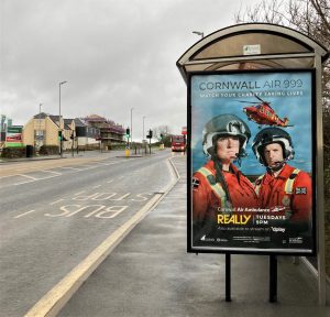 Truro Advertising Shelter 94 Panel 4 A390 Green Lane opposite Copperfields