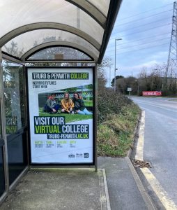 Truro Advertising Shelter 95 Panel 3 Threemilestone Chyvelah Road adjacent Business Park