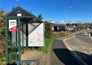 Wadebridge Advertising Shelter 61 Panel 3 Goldsworthy Way adjacent Lidl