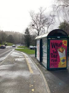 Yeovil Advertising Shelter 6511 Panel 4 West Hendford outside 66