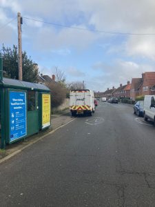 Yeovil Advertising Shelter 6518 Panel 1 Stiby Road outside Lockwood Court