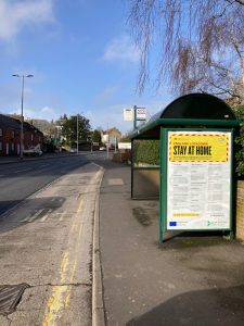 Yeovil Advertising Shelter 6520 Panel 4 Kingston outside Hospital